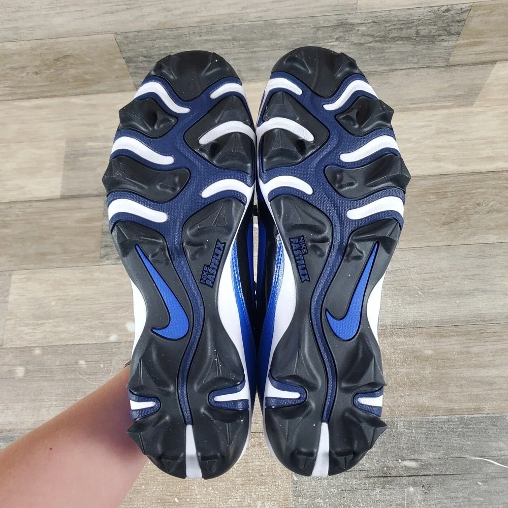 Nike Alpha Menace 4 Shark Mens Shoes Sz 13 Blue‎ Bright White Football Cleats